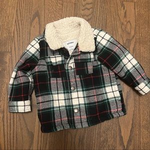 Old Navy Plaid Sherpa Jacket